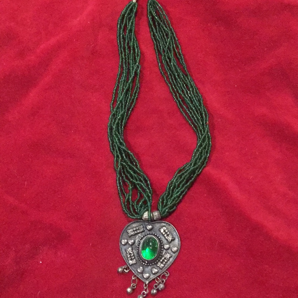 Green necklace very old